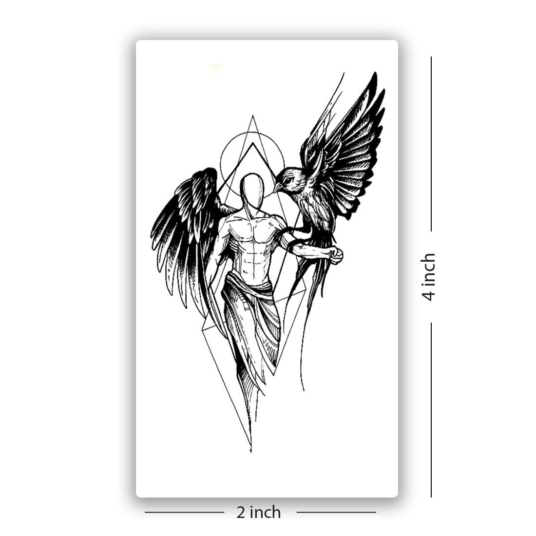 Temporary Tattoowala Wing with Men Waterproof Temporary Body Tattoo