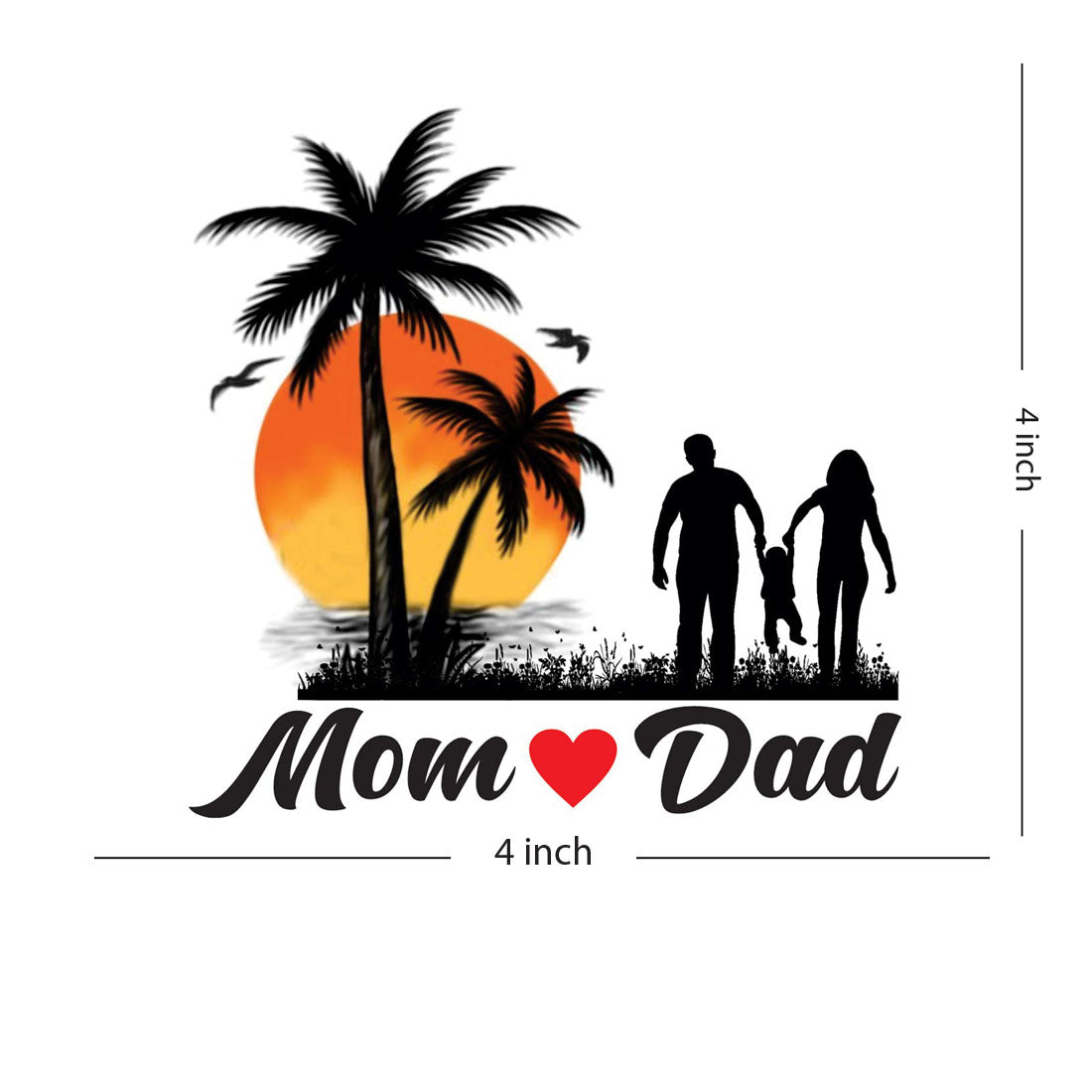 Temporary Tattoowala Mom Dad Baby Tattoo Waterproof Male and Female Temporary Body Tattoo
