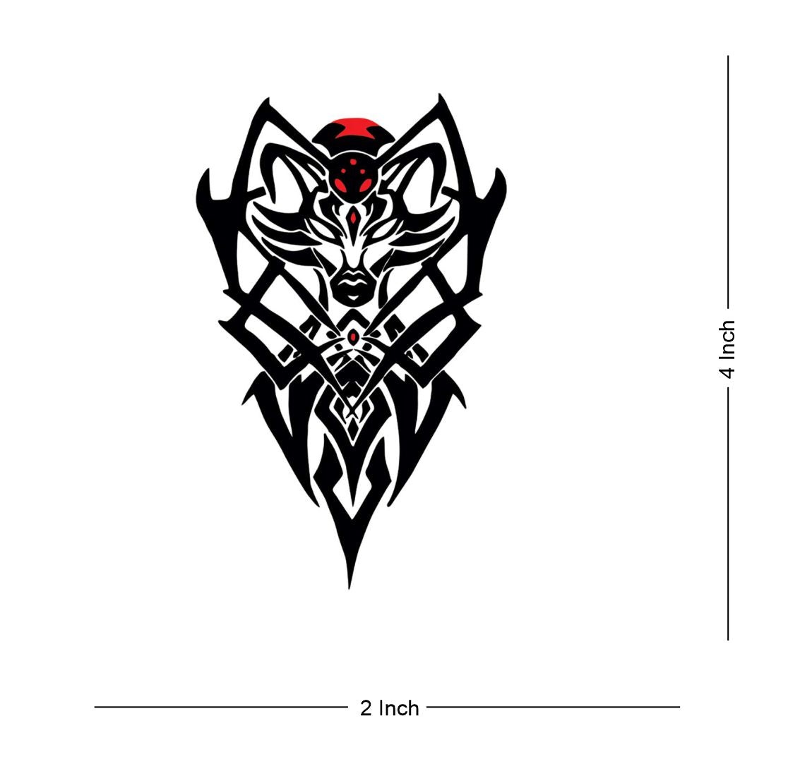 Bull with Tribal Tattoo Temporary Body Waterproof Boy and Girl Tattoo - Temporarytattoowala