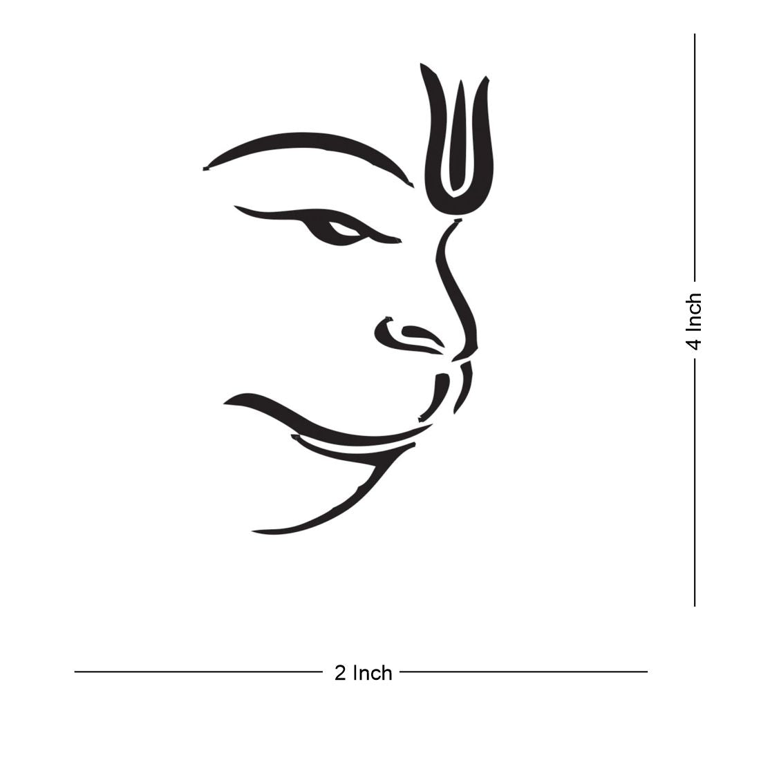Hanuman ji Bajrangbali Hindu God Body Tattoo Waterproof Male and Female Temporary Body Tattoo - Temporarytattoowala