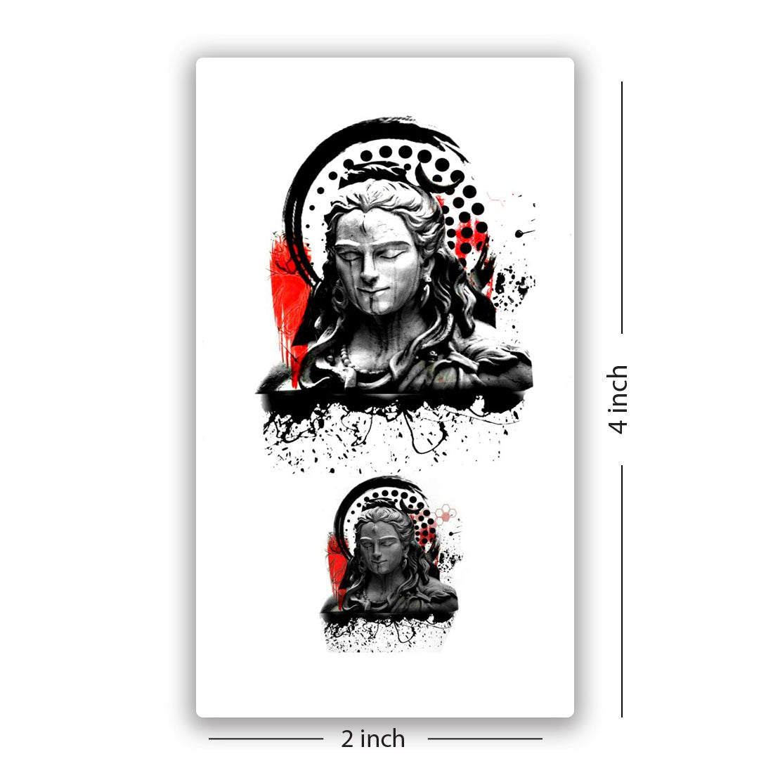 Shiv God Temporary Body Tattoo Men and Women Waterproof