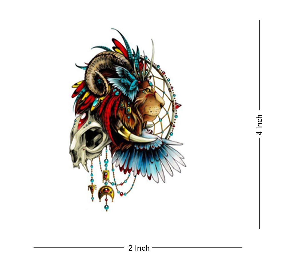 Tiger Dragon Tattoo Waterproof Male and Female Temporary Body Tattoo - Temporarytattoowala