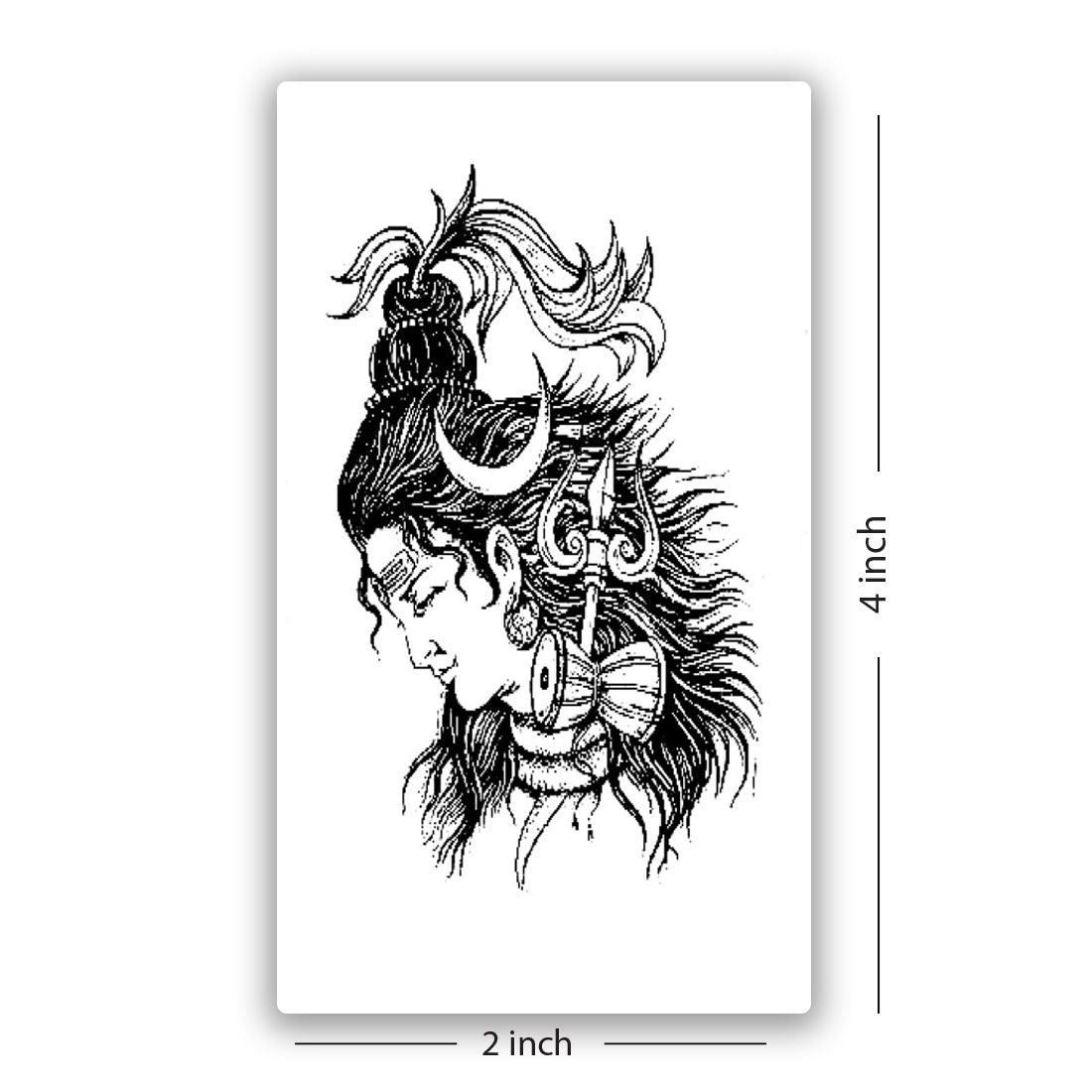 Temporary Tattoowala Shiv Tandav Men and Women Waterproof Temporary Body Tattoo
