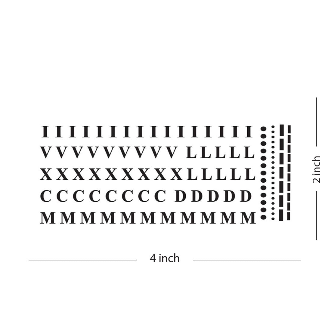 Temporary Tattoowala Roman Number tattoo Men Women Waterproof Temporary Body Tattoo