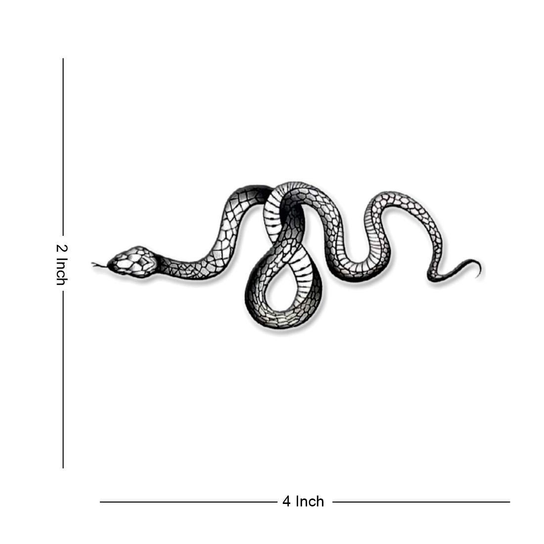 Snake Tattoo Temporary Body Waterproof Boy and Girl Tattoo - Temporarytattoowala