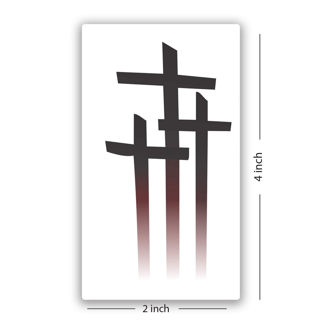 Temporary Tattoowala God of Cross Tattoo Design Men Women Waterproof Temporary Body Tattoo