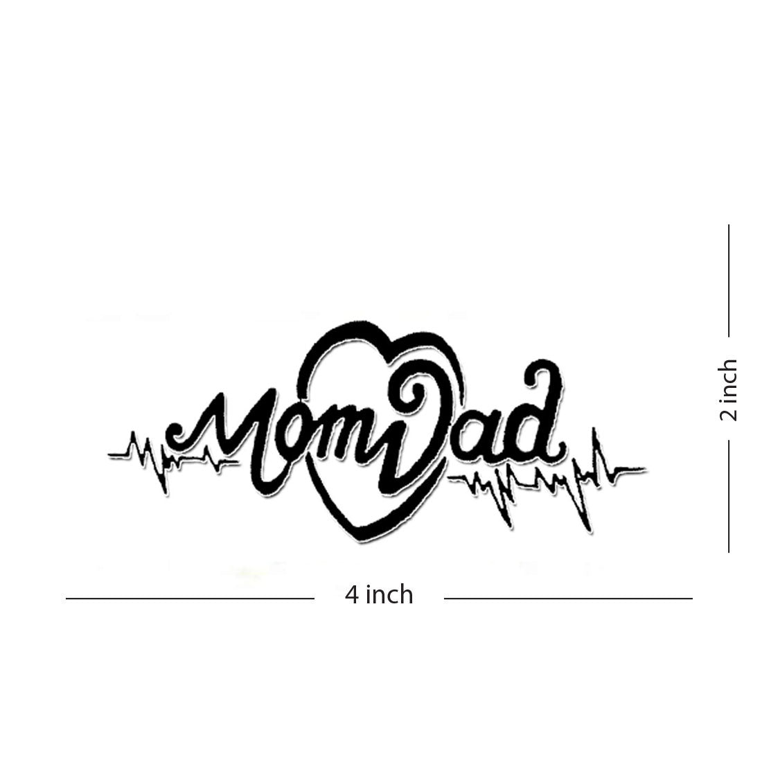 Maa Paa with Family Design Temporary Waterproof Tattoo For Men and Women…