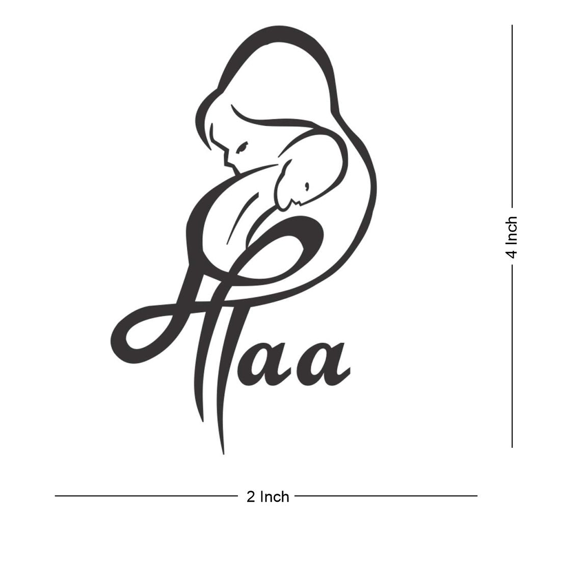 mom mother baby Hindi Body Tattoo Waterproof For Boys and Girls Temporary Body Tattoo - Temporarytattoowala