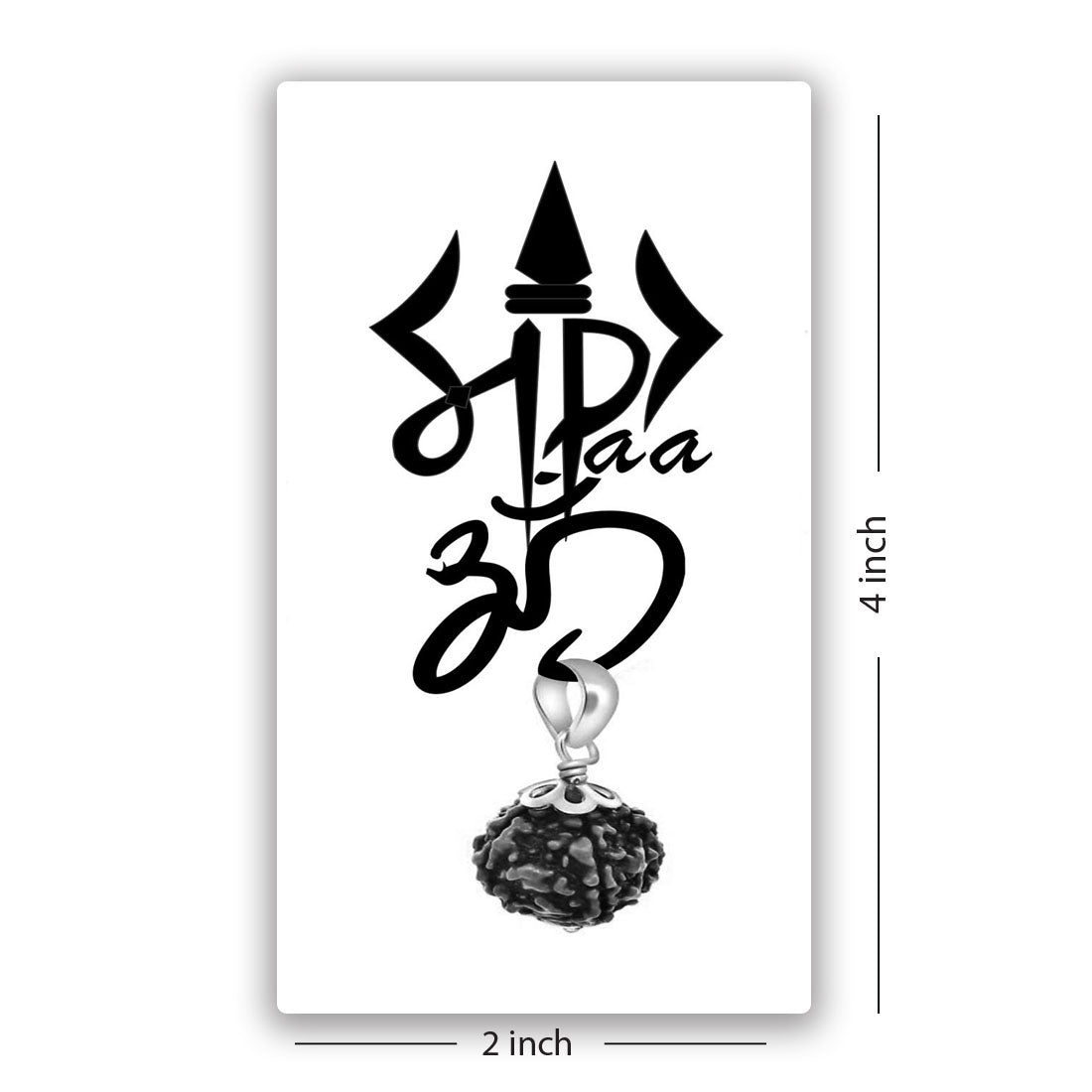 Temporary Tattoowala Maa Paa with Rudhrakas Tattoo Men and Women Waterproof Temporary Body Tattoo