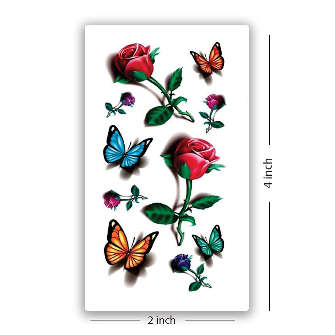 Temporary Tattoowala Rose Flower Men and Women Waterproof TattooTemporary Body Tattoo