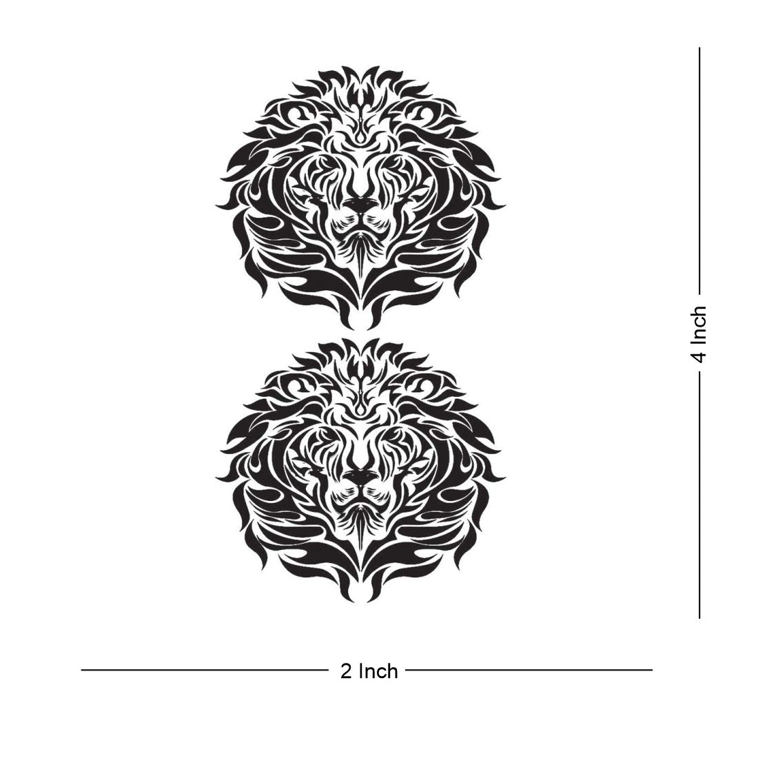 Temporary Tattoowala Angry Tiger Tattoo Men and Women Temporary Body Tattoo - Temporarytattoowala