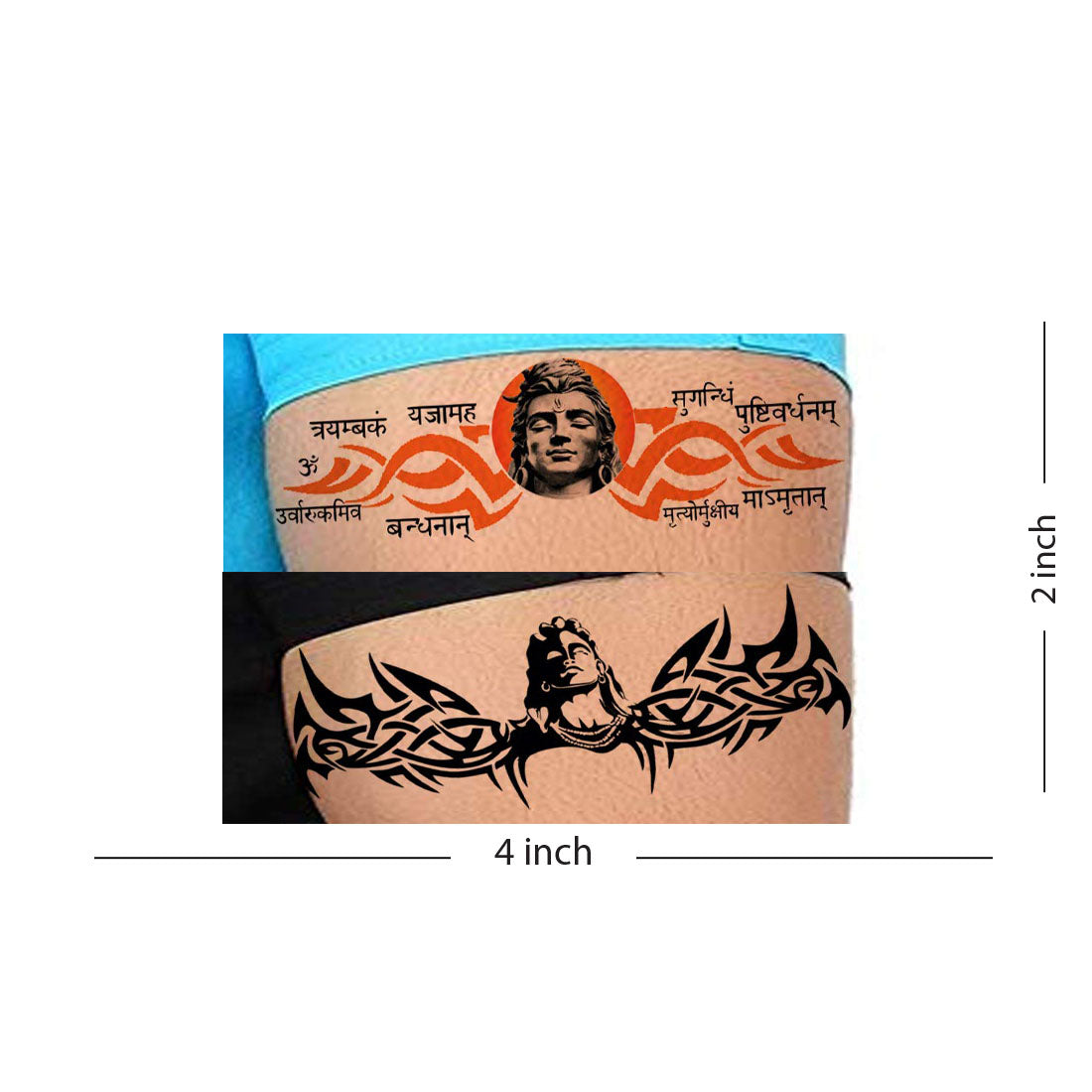 Temporary Tattoowala Lord Shiva Tattoo Design Waterproof Temporary Body Tattoo