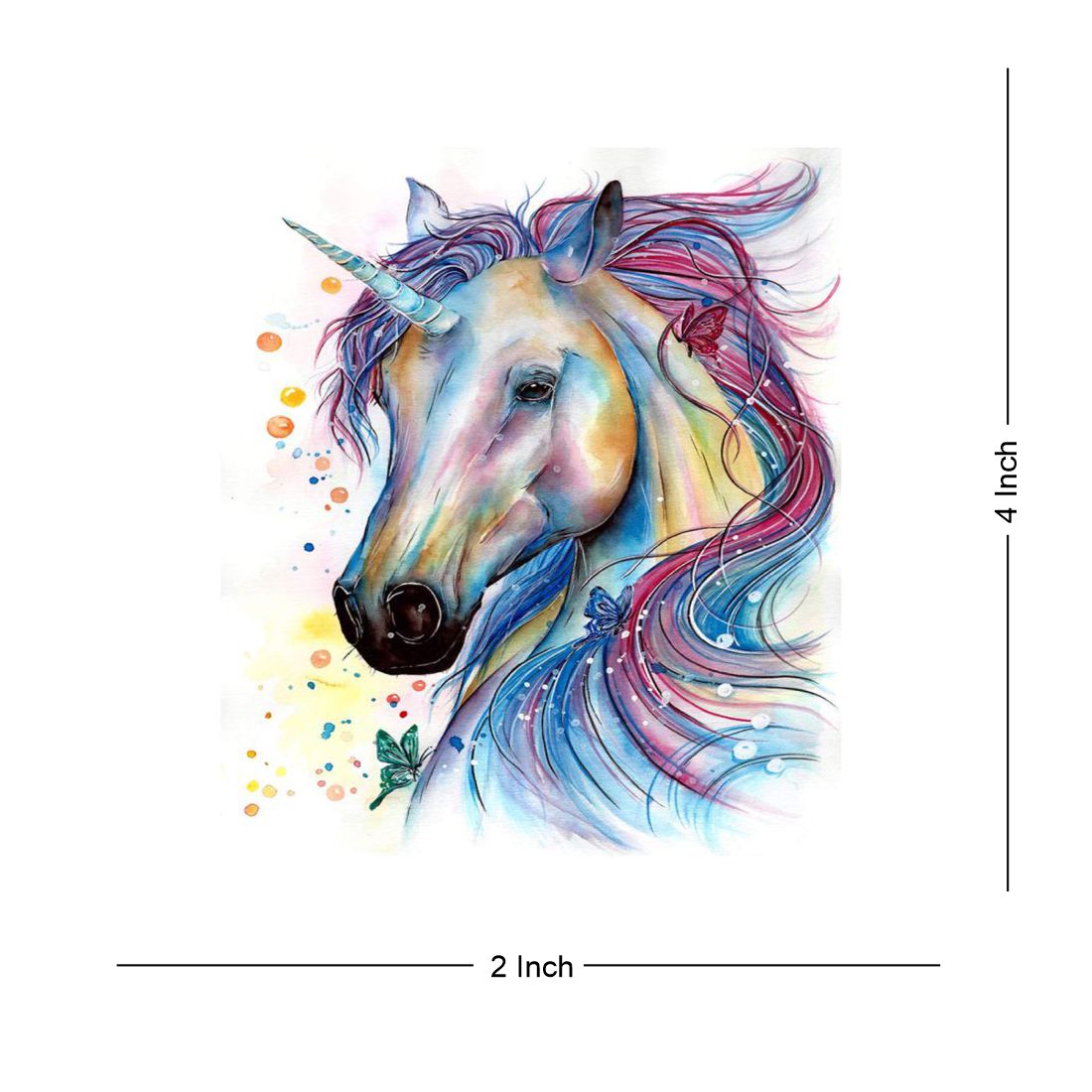 Horse Dragon Animals Waterproof Male and Female Temporary Body Tattoo - Temporarytattoowala