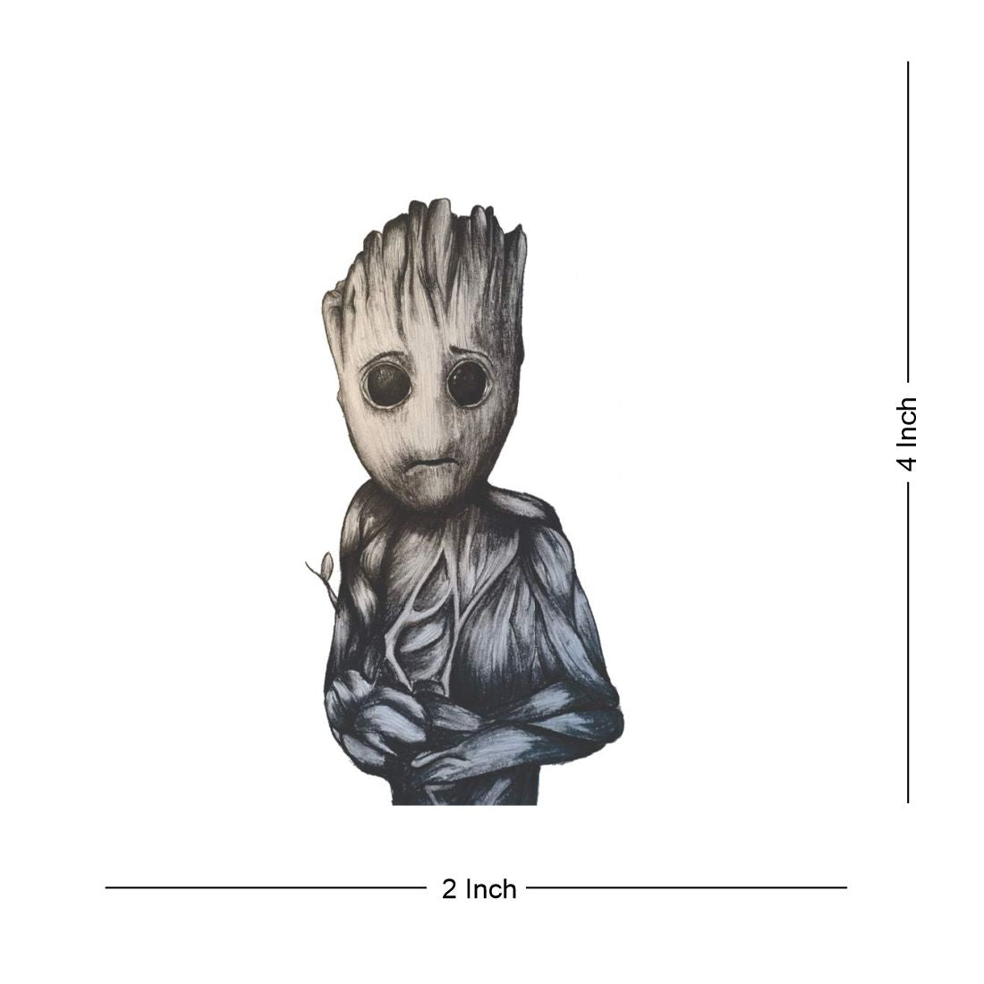 Temporary Tattoowala Groot Tattoo Waterproof Men Women Temporary Body Tattoo