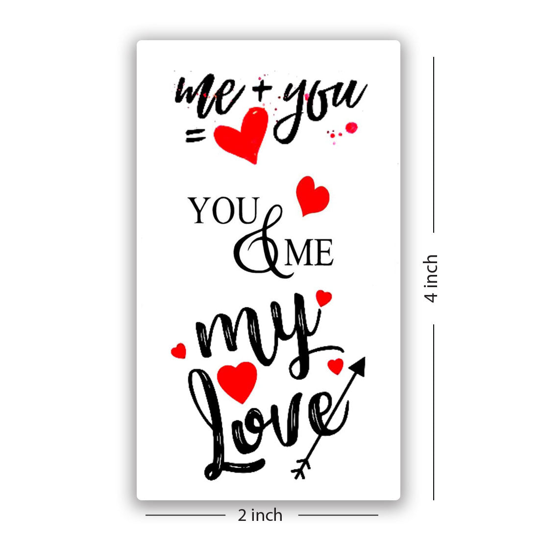 My Love tattoo Design Men Women Waterproof Temporary Body Tattoo