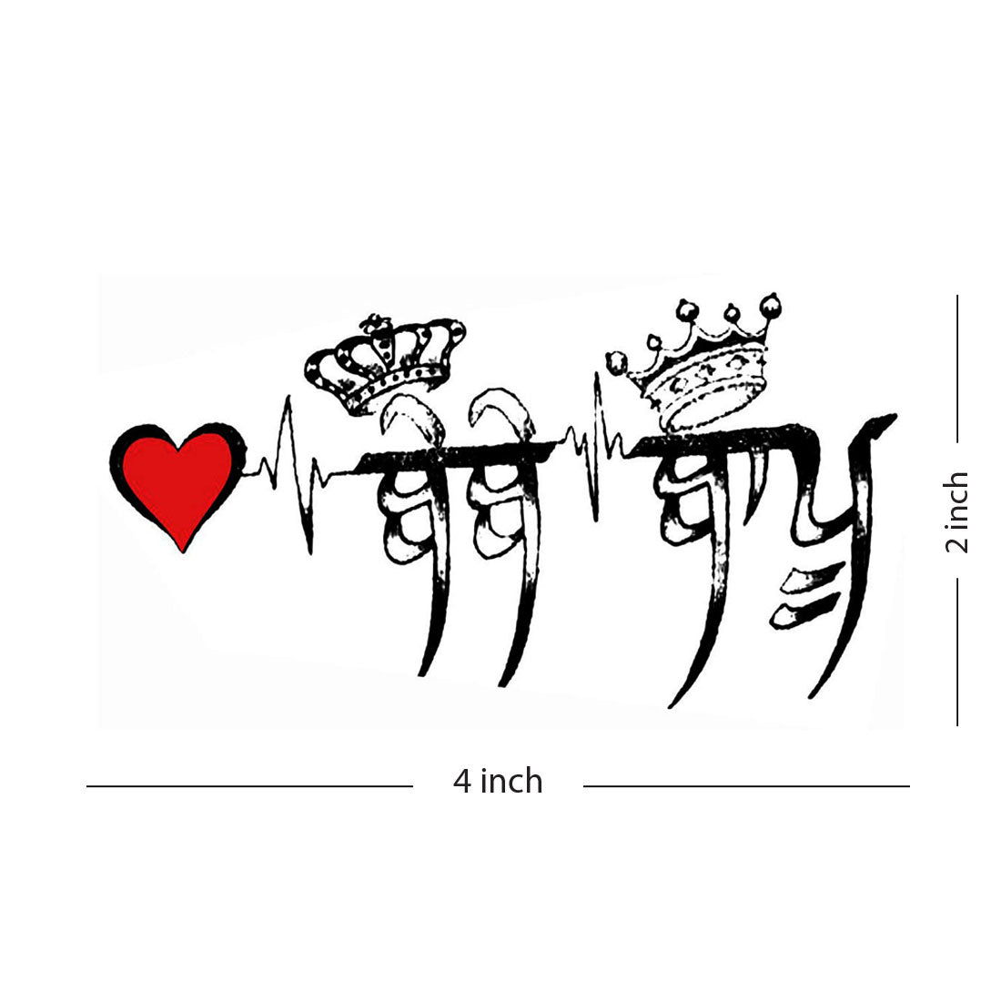 Punjabi Mom Dad Men and Women Waterproof Temporary Body Tattoo…