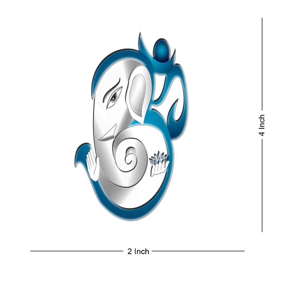 Om with Ganesha Tattoo Temporary Body Waterproof Boy and Girl Tattoo - Temporarytattoowala