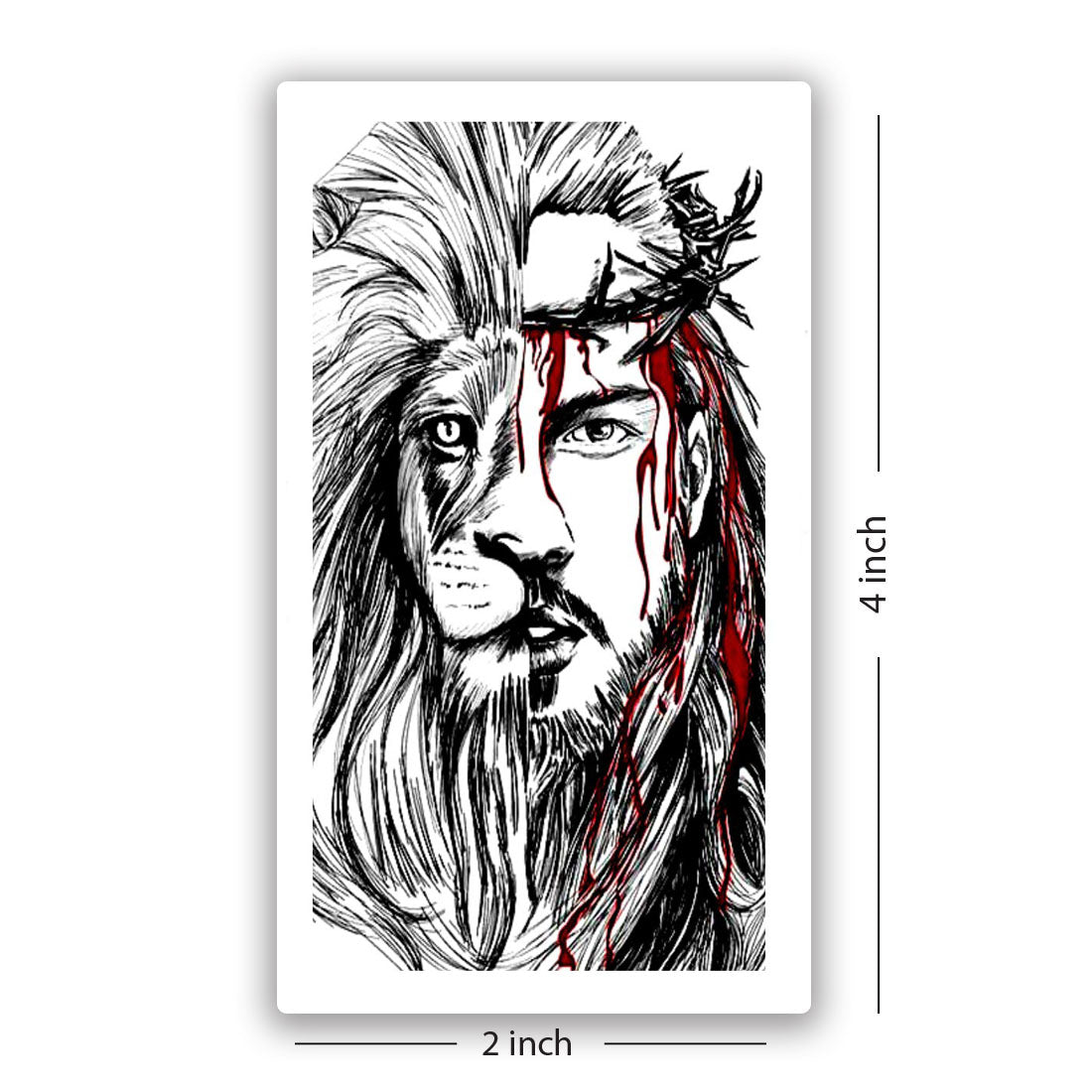 Temporary Tattoowala Tiger Men and Women Waterproof Temporary Body Tattoo…