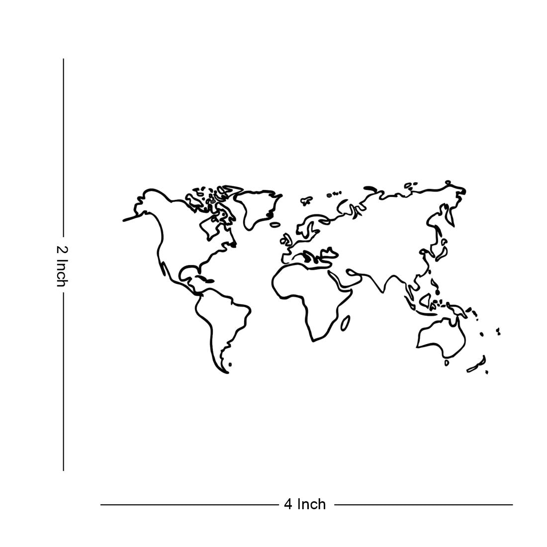 World Maps Temporary Body Tattoo Waterproof For Girls Men Women - Temporarytattoowala