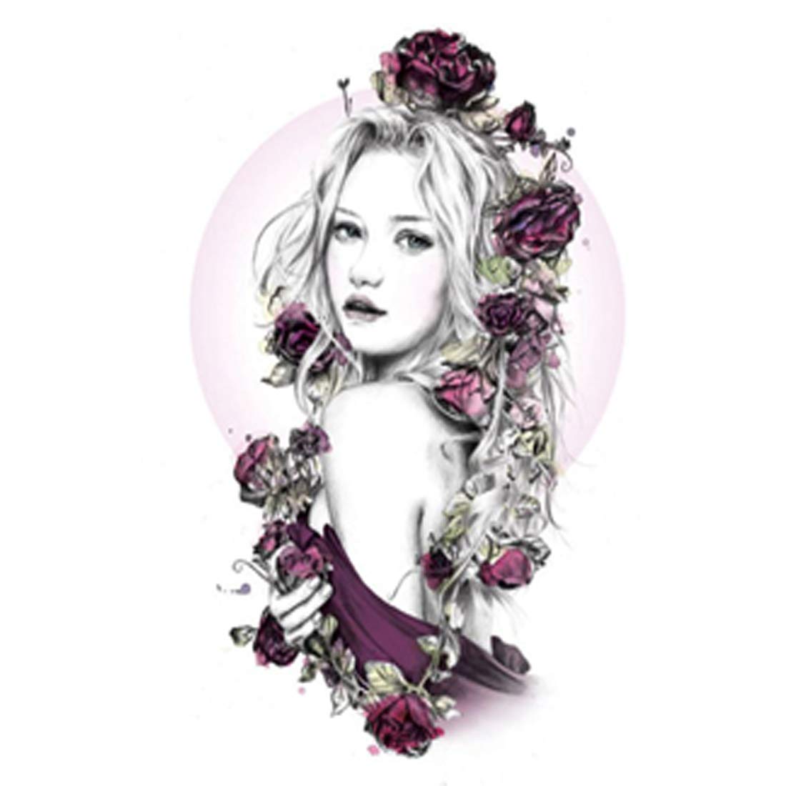 Angle Dragon Tattoo Waterproof Men's and Women's Girl Temporary Tattoo - Temporarytattoowala