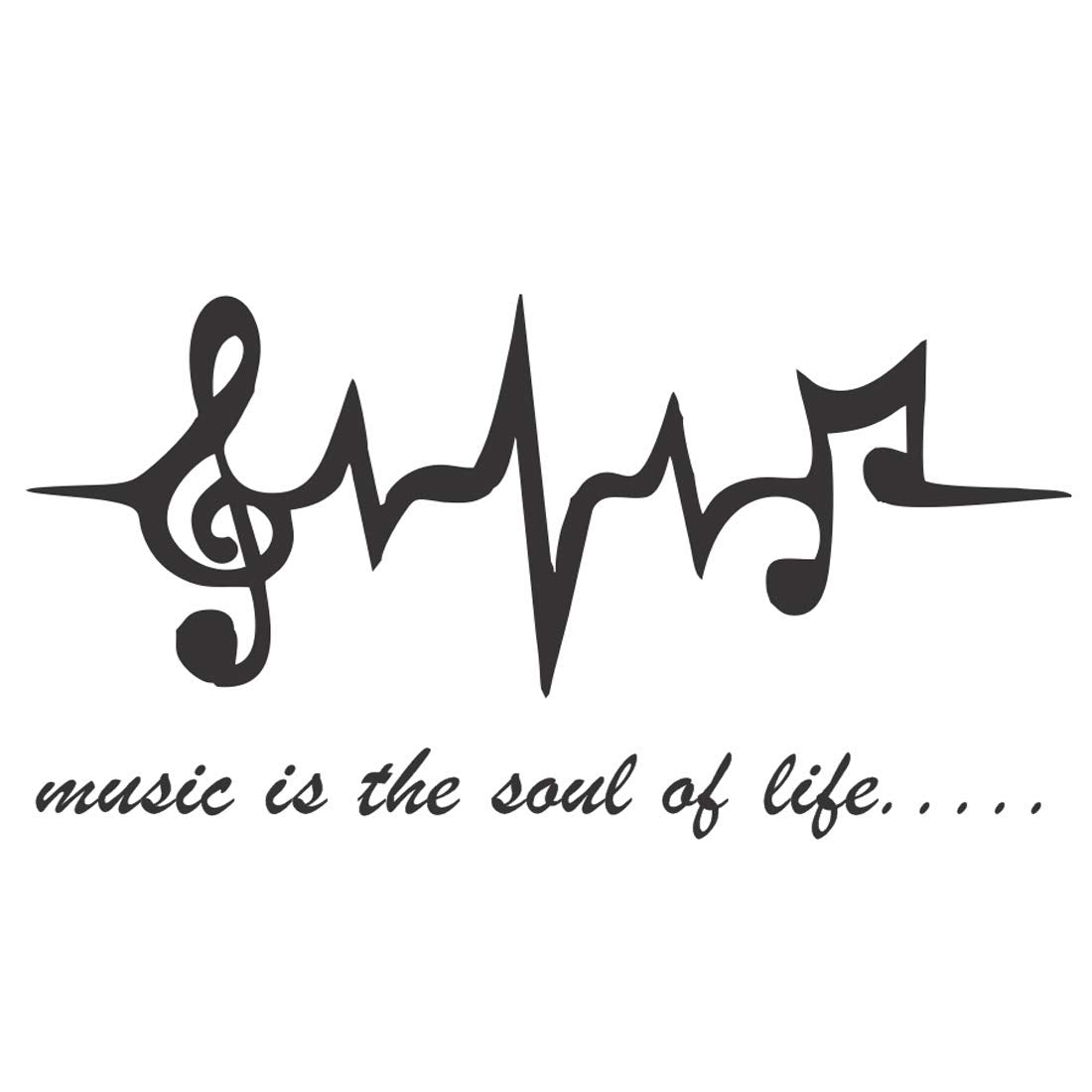 Music Beat For Musicians and Singers Tattoo Waterproof Male and Female Temporary Body Tattoo - Temporarytattoowala