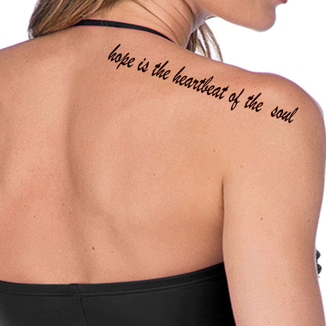 Motivational Inspirational Quotes In English Tattoo Waterproof Male and Female Temporary Body Tattoo - Temporarytattoowala