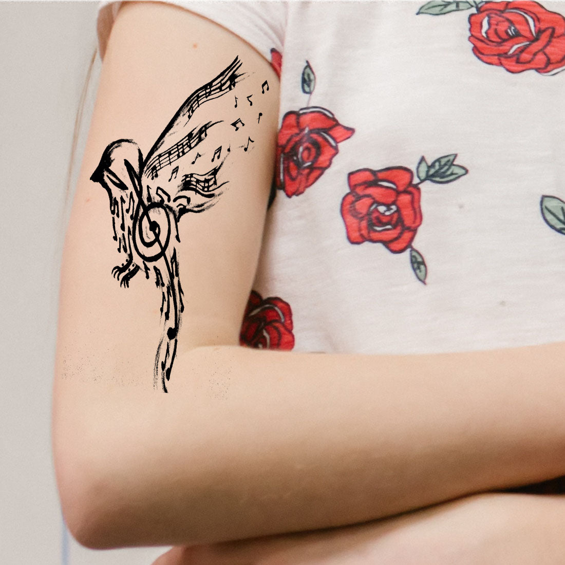 Music Logo Tattoo For Men and Women Waterproof Sticker Temporary Body Tattoo
