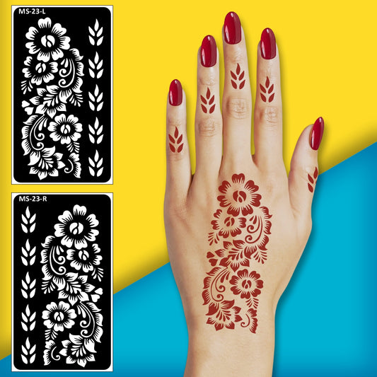 Ready-to-Apply Design for Functions and Festivities One Set For Each Hand