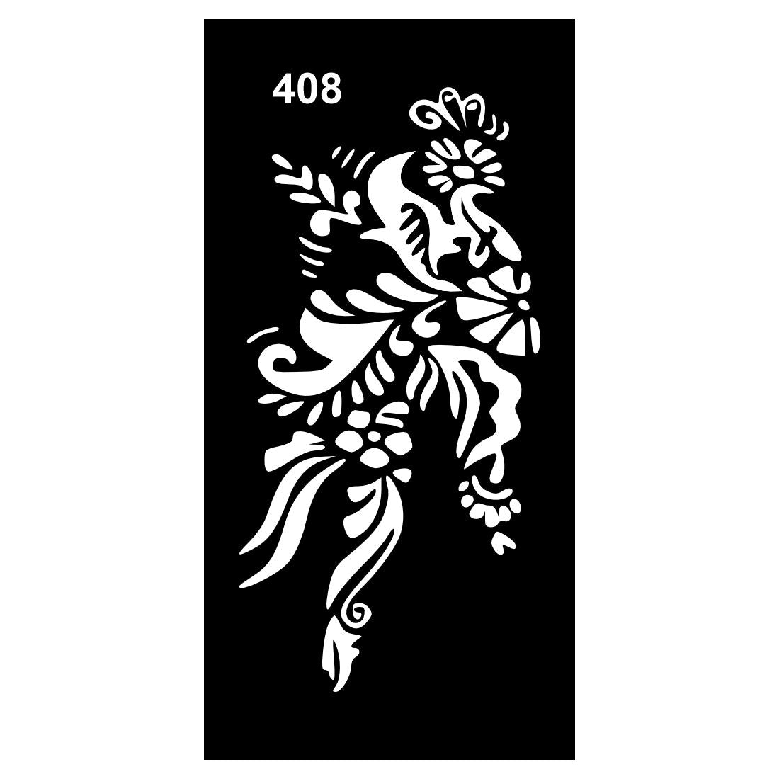 Kid-Friendly Mehndi Stencil Templates for Safe and Easy Use For Kids & Adults Both Sticker