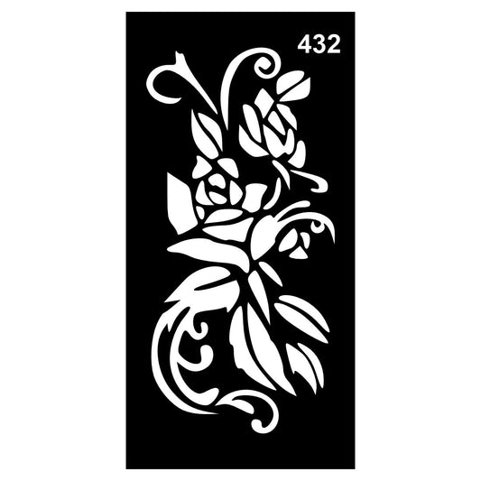 Mess-Free Mehndi Stencil Design Sheets with Smooth Finish For Kids & Adults Both Sticker