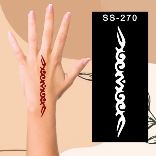 Temporary Henna Stencils  Creative Fun for Kids  can decorate notebooks, drawings, or school projects with Stencil stickers
