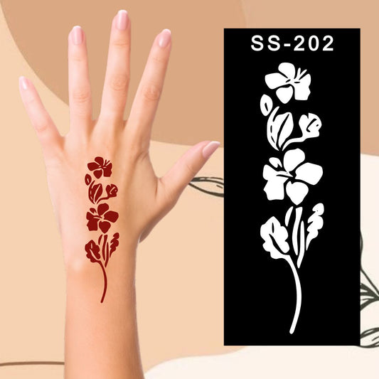 Quick Learning Mehndi Design Sticker for Curious Young Artists Kids can decorate notebooks, drawings, or school projects with Stencil stickers