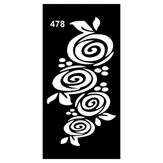Easy Peel and Stick Mehndi  Stencil Art for Families For Kids & Adults Both Sticker