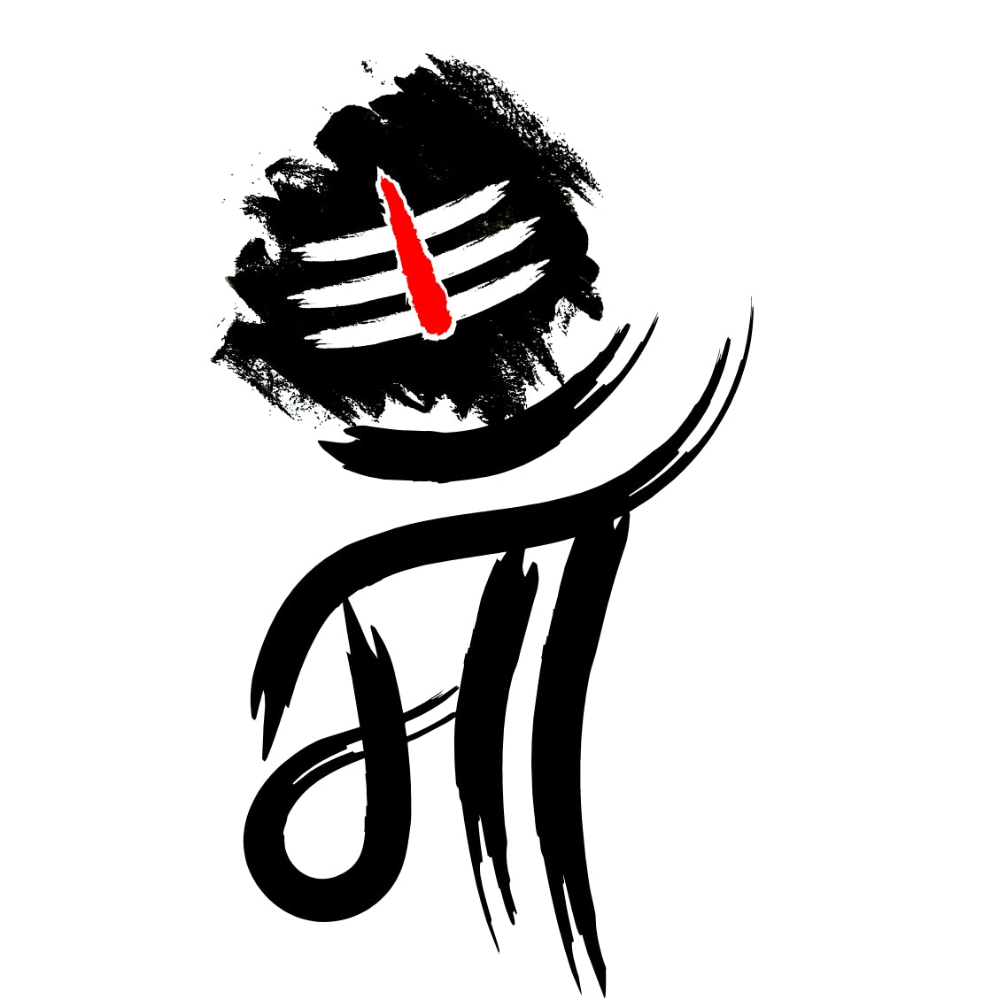 New Maa Black Shivling Temporary Body Tattoo For Men and Woman