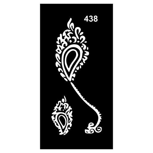 Quick Stick Mehndi  Stencil Set for Anytime Use For Kids & Adults Both Sticker