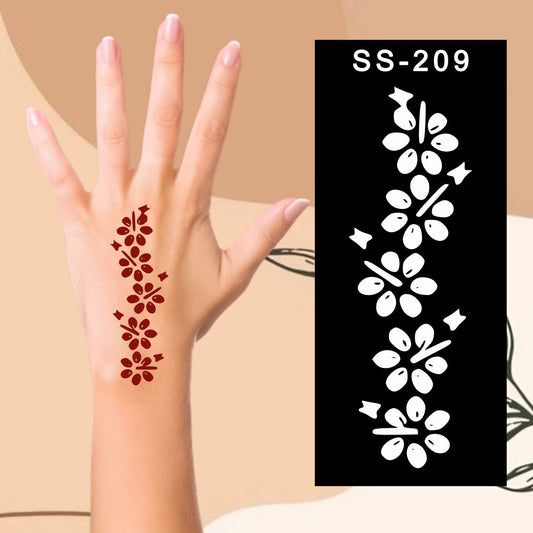 Learning Art Mehndi Sticker Designed for Developing Drawing Skills Kids can decorate notebooks, drawings, or school projects with Stencil stickers