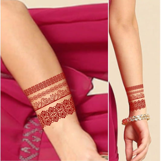 Inspired Mehndi Design Temporary Henna Tattoos Mehndi Henna For Womans and Girls