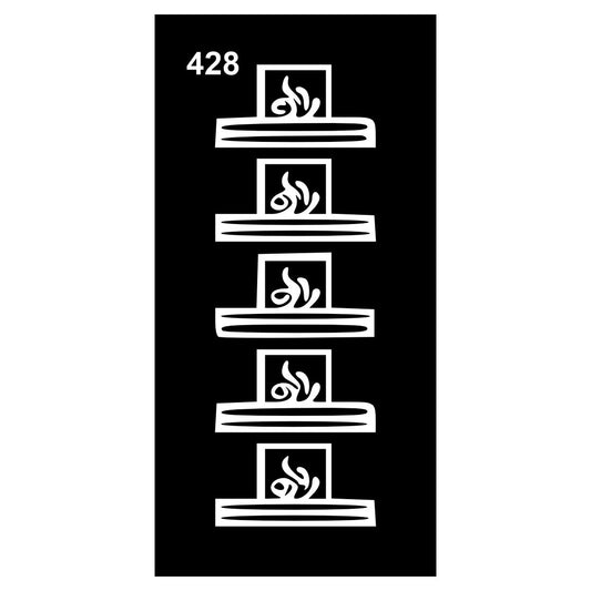 Pre-Cut Mehndi Stencil Design Templates for Fast Results For Kids & Adults Both Sticker