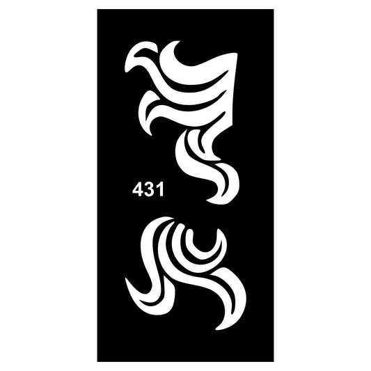 Mess-Free Mehndi Stencil Design Sheets with Smooth Finish For Kids & Adults Both Sticker