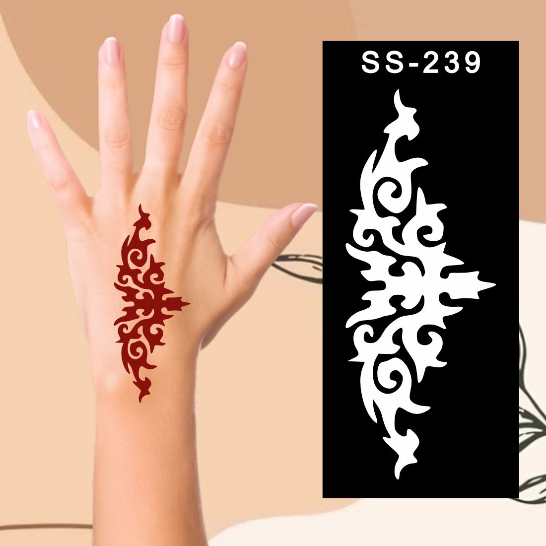 Artistic Mehndi Design Stickers  Fun Craft Activity Kids can decorate notebooks, drawings, or school projects with Stencil stickers