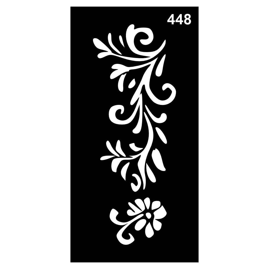 Reusable Mehndi Stencil Art Kit for Hands and Feet For Kids & Adults Both Sticker