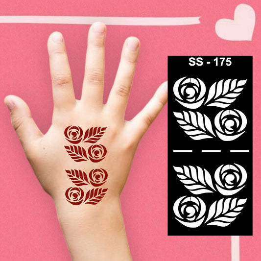 Floral Mehndi Sticker for Kids with Reusable Artistic Patterns