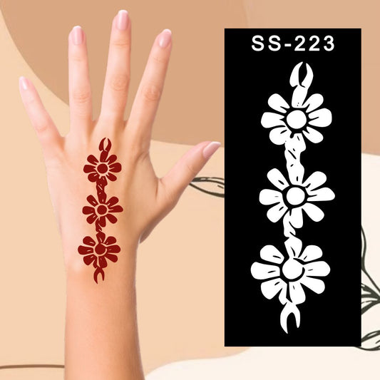 Festive Mehndi Stickers  Celebrate with Creative Designs Kids can decorate notebooks, drawings, or school projects with Stencil stickers