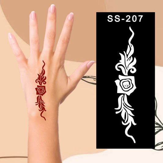 Simple Peel Mehndi Art Tool for Little Artists Exploring Patterns Kids can decorate notebooks, drawings, or school projects with Stencil stickers
