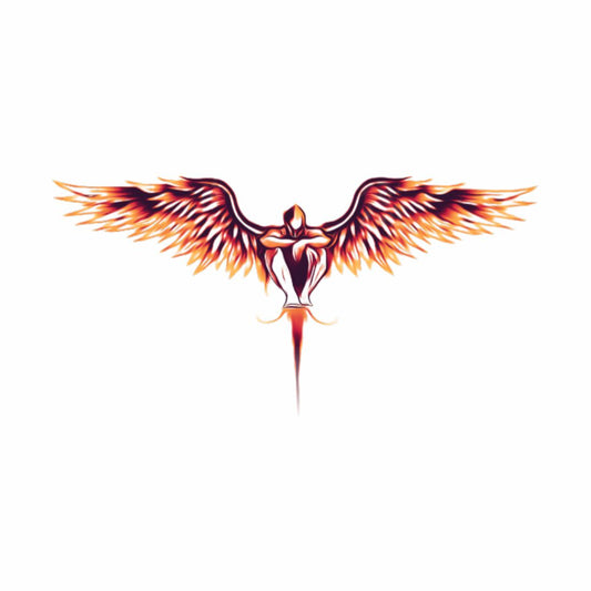 Temporary Tattoowala Men with Wings Tattoo on Hand Waterproof Temporary Body Tattoo