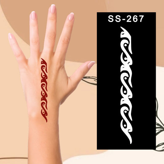 Floral Henna Design Stickers  Beautiful Patterns for Kids can decorate notebooks, drawings, or school projects with Stencil stickers