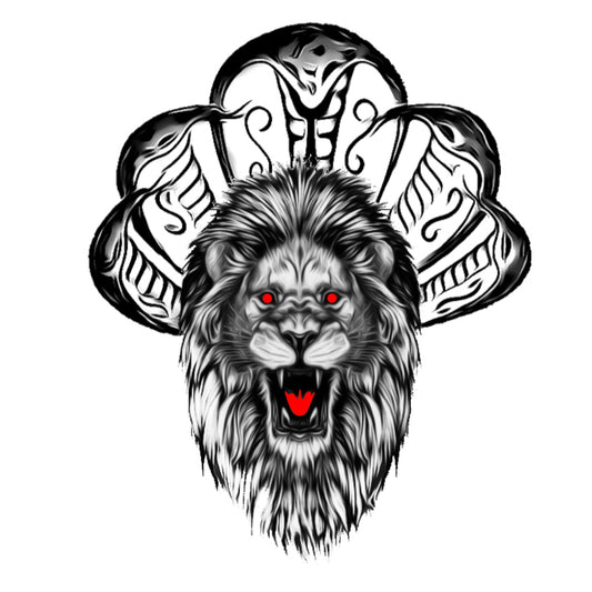 New Lion With Shesnaag Temporary Body Tattoo For Men and Woman
