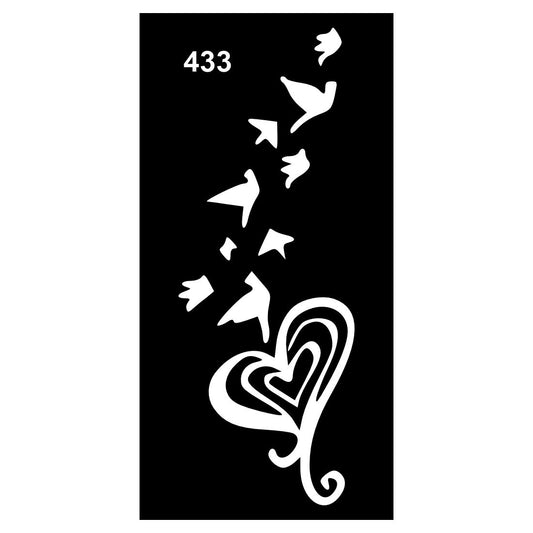 Mixed Design Mehndi Stencil Templates for Versatile Use For Kids & Adults Both Sticker