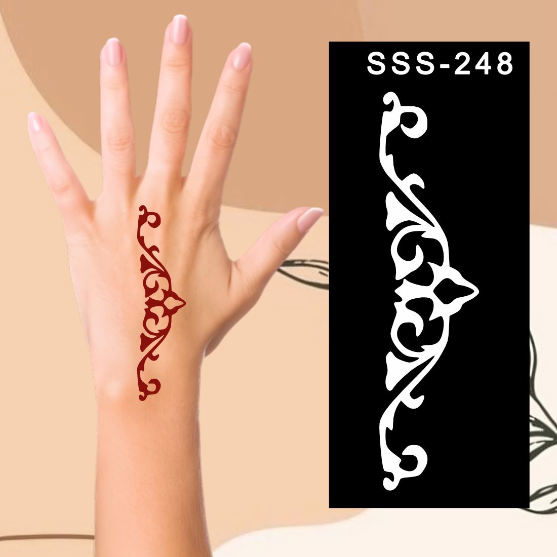 Temporary Mehndi Stencils  Creative Fun for Children Kids can decorate notebooks, drawings, or school projects with Stencil stickers