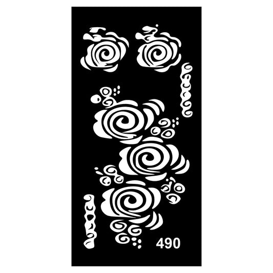 Quick Art Mehndi Stencil Designs for School, Home, and More For Kids & Adults Both Sticker